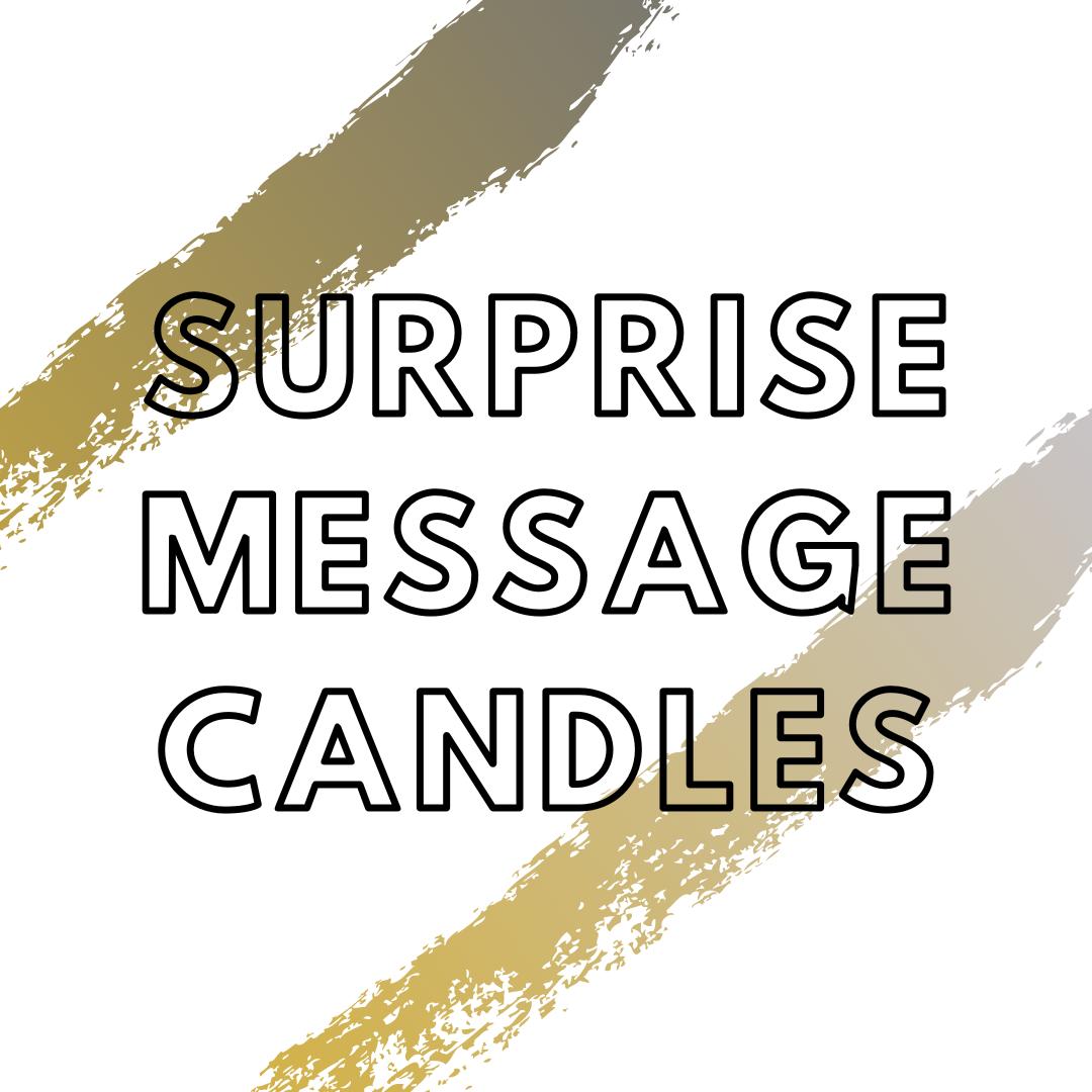 The Power Series "Surprise Message Candle"
